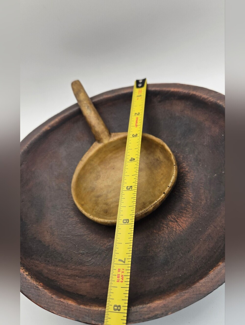 Resin Reproduction of an Early American Bowl And Kitchen Scoop - Picture 3 of 6